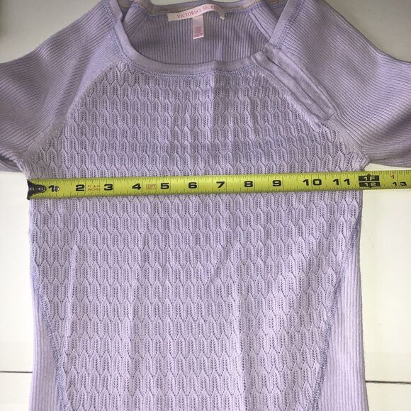 Victorias Secret Lilac Ribbed Textured Sweater Size XS/TP - Picture 3 of 16